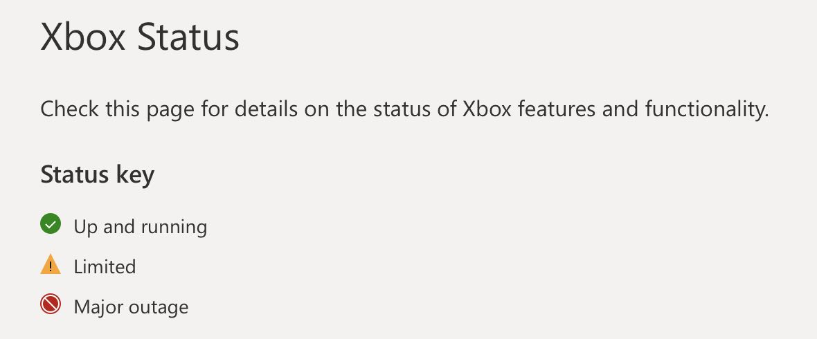 Check Xbox status page to fix 0x803F8001